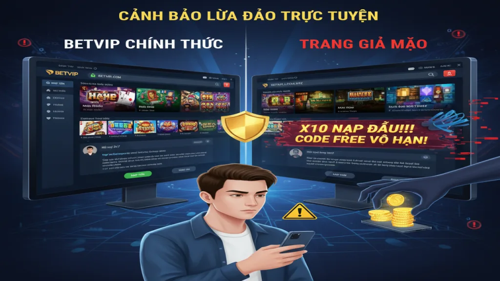 Nhận biết trang lừa đảo Betvip